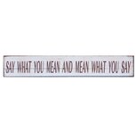 Tekstbord 60*2*10 cm Wit | 6H1144 | Clayre & Eef