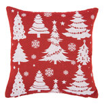 Kussen gevuld 45*45 cm Rood | KG023.036R | Clayre & Eef Kussen gevuld 45*45 cm Rood | KG023.036R | Clayre & Eef