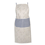 Clayre & Eef | Keukenschort Blauw, Beige 70*85 cm | LCH41BL Clayre & Eef | Keukenschort Blauw, Beige 70*85 cm | LCH41BL