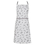 Clayre & Eef | Keukenschort Grijs, Wit 70x85 cm | LIF41