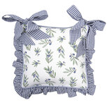 Clayre & Eef | Kussenhoes Stoelkussen Blauw 40x40 cm | OLG25BL Clayre & Eef | Kussenhoes Stoelkussen Blauw 40x40 cm | OLG25BL