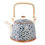 Clayre & Eef | Theepot met Filter Blauw 18x14x12 cm / 700 ml | 6CETE0005 Clayre & Eef | Theepot met Filter Blauw 18x14x12 cm / 700 ml | 6CETE0005