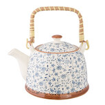 Clayre & Eef | Theepot met Filter Blauw 18x14x12 cm / 700 ml | 6CETE0012 Clayre & Eef | Theepot met Filter Blauw 18x14x12 cm / 700 ml | 6CETE0012
