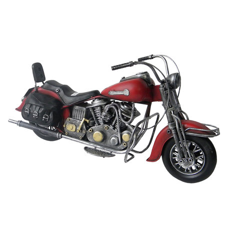 Model motorfiets 38*14*20 cm | Rood | JJMO0010 | Clayre & Eef