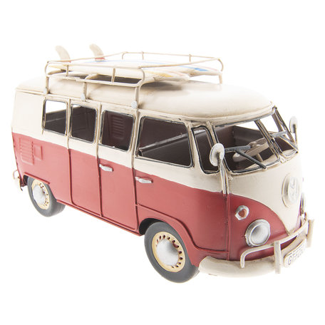 VW bus model licentie 27*12*16 cm | Rood | 6Y2982 | Clayre & Eef