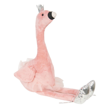 Clayre & Eef | Deurstopper Flamingo Roze 33*19*25 cm | DT0302