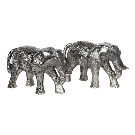 Peper- en zoutstel olifant | Zilverkleurig | 6AL0037 | Clayre & Eef