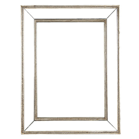 Clayre & Eef | Wandspiegel Zilverkleurig 40*3*50 cm | 52S225