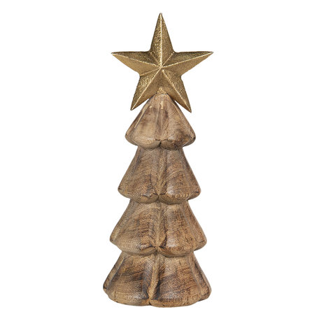 Kerstboom 10*10*28 cm Bruin | 6H1852 | Clayre & Eef