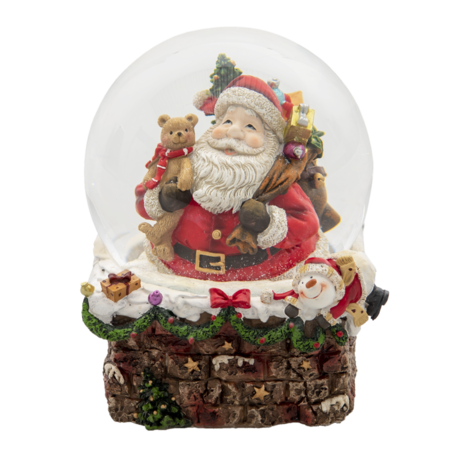 Clayre & Eef | Kerstdecoratie Kerstman Rood, Groen ø 16*20 cm | 6PR4739