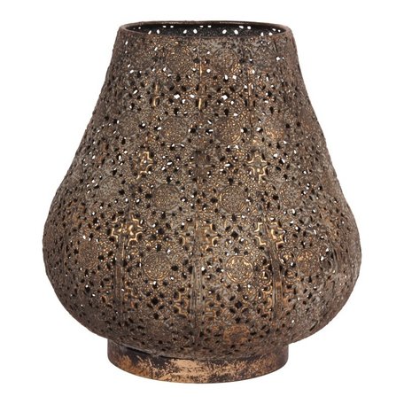 Windlicht Marokkaanse oosterse stijl sferen Ø 20 cm goud ijzer | 11807404 | Dutch Style