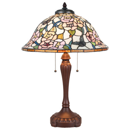 Tafellamp Tiffany ø 46*65 cm E27/max 3*60W | Multi | 5LL-5183 | Clayre & Eef