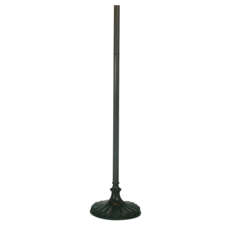 Clayre & Eef | Lampenvoet Vloerlamp Tiffany Bruin ø 30x165 cm E27/max 2x60W | 5LL-9454