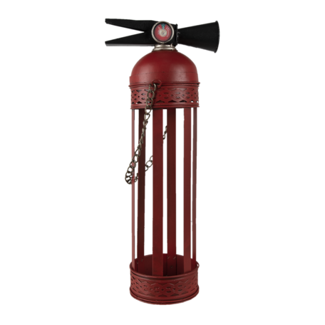 Decoratie brandblusser wijnrek 17*11*41 cm | Rood | 6Y4612 | Clayre & Eef