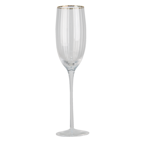 Clayre & Eef | Champagneglas Transparant 250 ml | 6GL3249