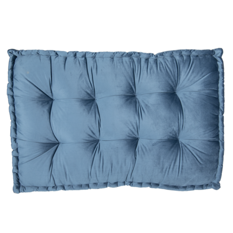 Clayre & Eef | Palletkussen Foam Blauw 80*120*12 cm | KT039.006BL