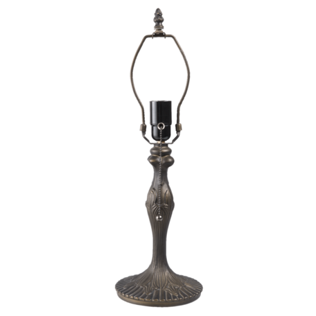 Clayre & Eef | Lampenvoet Tafellamp Tiffany Bruin ø 15.5*42 cm E27/max 1*60W | 5LL-9318