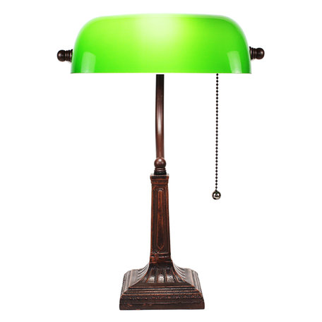 Clayre & Eef | Tafellamp Groen 26*16*40 cm E27/max 1*40W | 5LL-5685