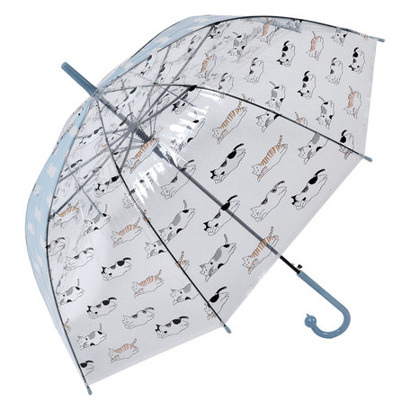 Clayre & Eef | Paraplu Volwassenen Blauw 60 cm | JZUM0055LBL