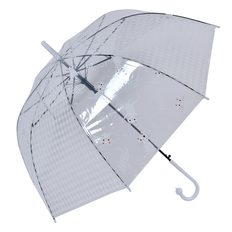 Clayre & Eef | Paraplu Volwassenen Wit 60 cm | JZUM0055W