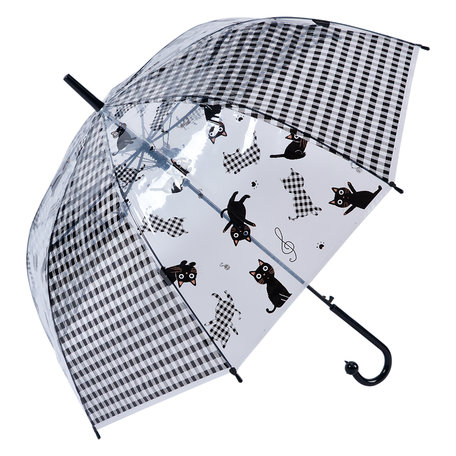 Clayre & Eef | Paraplu Volwassenen Zwart 60 cm | JZUM0055Z