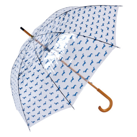 Clayre & Eef | Paraplu Volwassenen Blauw 60 cm | JZUM0056BL