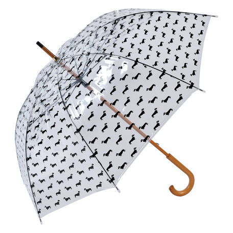 Clayre & Eef | Paraplu Volwassenen Zwart 60 cm | JZUM0056Z