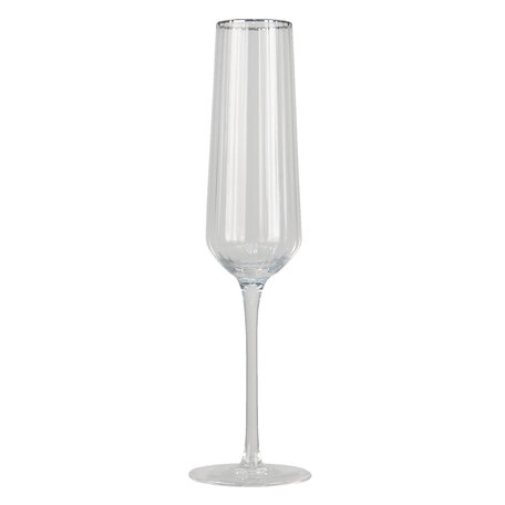 Clayre & Eef | Champagneglas Transparant ø 7x26 cm / 250 ml | 6GL3254