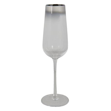 Clayre & Eef | Champagneglas Transparant ø 8x26 cm / 320 ml | 6GL3382
