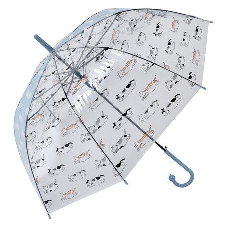 Clayre & Eef | Paraplu Volwassenen Blauw 60 cm | JZUM0055LBL