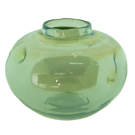 Clayre & Eef | Vazen glas Groen ø 15x11 cm | 6GL4090