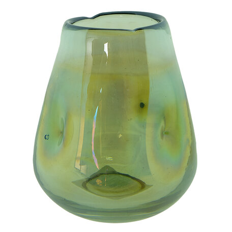 Clayre & Eef | Vazen glas Groen ø 10x12 cm | 6GL4091GR
