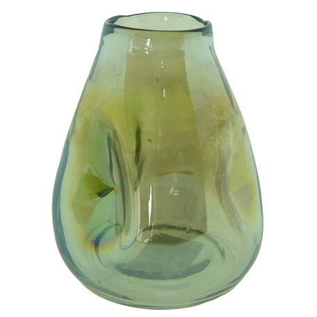 Clayre & Eef | Vazen glas Groen ø 13x16 cm | 6GL4092GR