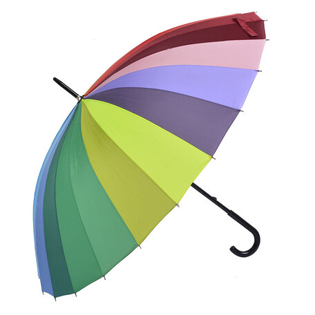 Clayre & Eef | Paraplu Volwassenen Meerkleurig ø 93x90 cm | MLUM0030