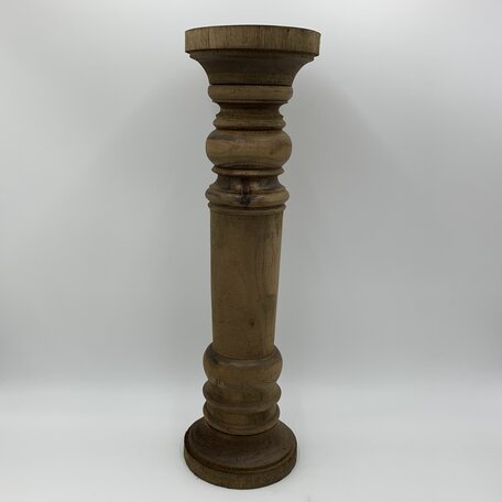 Kandelaar hout vintage bruin 51x14,5 cm kaarsenhouder | 11351XXL | Home Sweet Home | Stoer & Sober Woonstijl