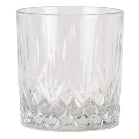 Clayre & Eef | Waterglas Transparant ø 8x9 cm / 280 ml | 6GL3405