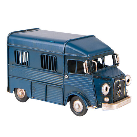 Clayre & Eef | Decoratie bus Blauw 16x7x9 cm | 6Y4958