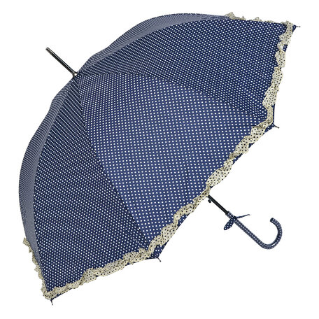 Clayre & Eef | Paraplu Volwassenen Blauw ø 90 cm | JZUM0030BL