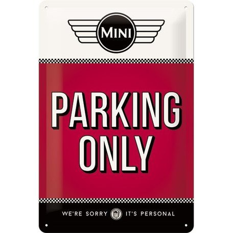 Metaalbord Mini - Parking only | Nostalgic Art