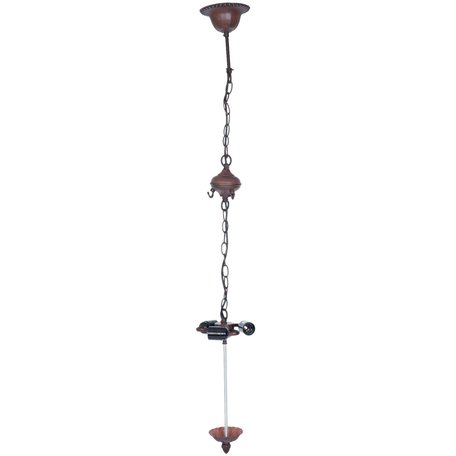 Ophanging Tiffany 16*16*95 cm E27/max 3*60W | Bruin | 5LL-8844 | Clayre & Eef