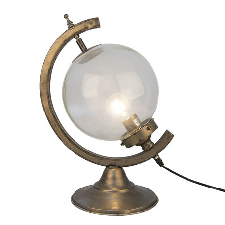 Tafellamp 36*25*49 cm E27/max 1*40W | Goudkleurig | 6LMP560 | Clayre & Eef