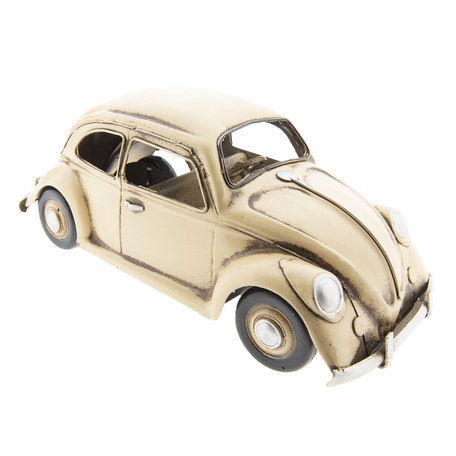Clayre & Eef | Modelauto Volkswagen Kever Licentie Auto Beige 29*11*11 cm | 6Y2984
